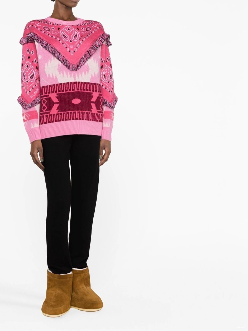 Cheap Women fringed Bandana jumper Icon Alanui 0809